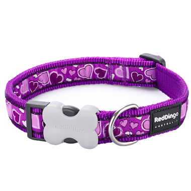 Red Dingo Breezy Love Purple Dog Collar