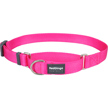 Red Dingo Classic Hot Pink Martingale Dog Collar