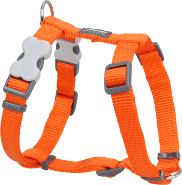 Red Dingo Plain Orange Dog Harness