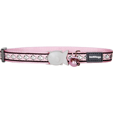 Red Dingo Reflective Pink Cat Collar